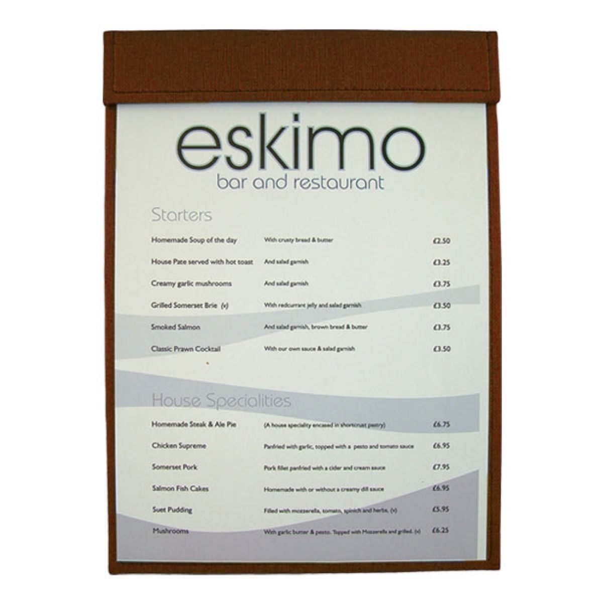 Δερμάτινα Menu - mnd5536
